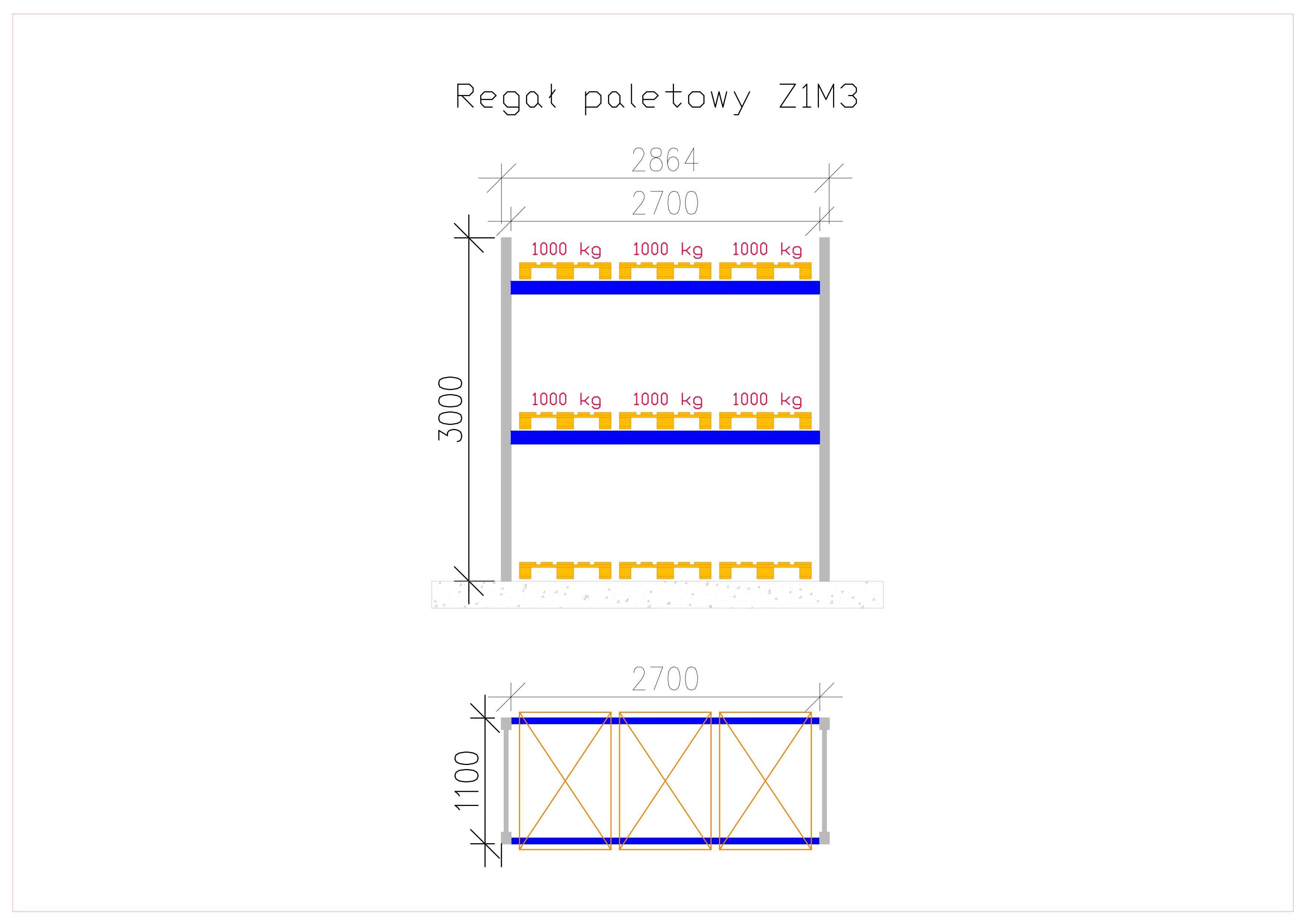 Nowy! Regał magazynowy w cenie używanego! Paletowy. Nie używany regał