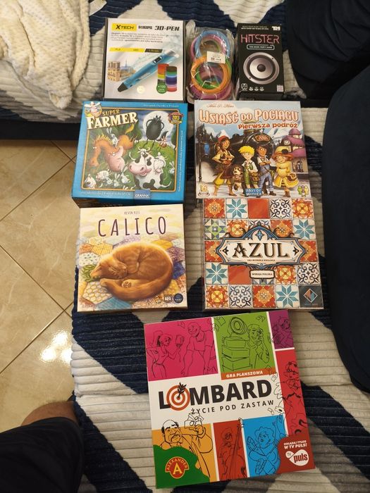 Gry Azul Calico i inne + długopis 3D z uzupełnieniem