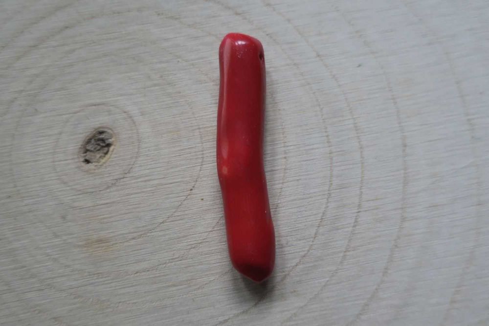 Wisiorek czerwony koral 6,8 cm