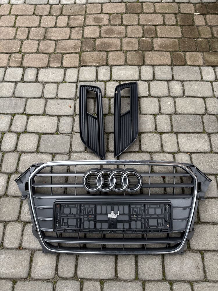 Sprzedam grill atrapa + 2x kratki do halogenów audi a4 b8.5 avant