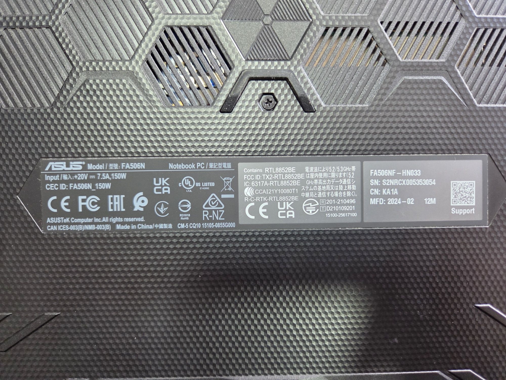 Ноутбук asus tuf gaming
