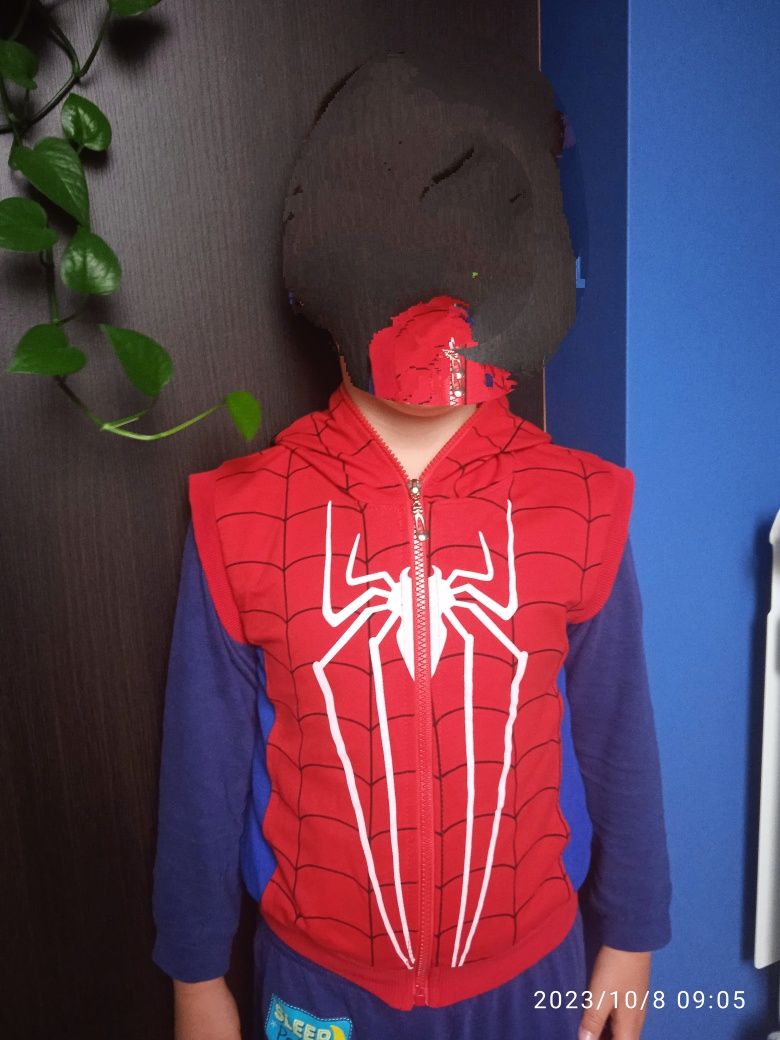 Bezrękawnik Spiderman z maską