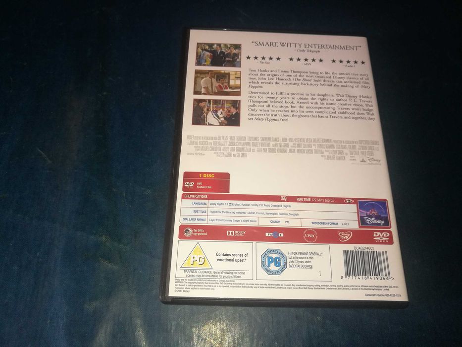 SAVING MR. BANKS	DVD legendagem Inglês