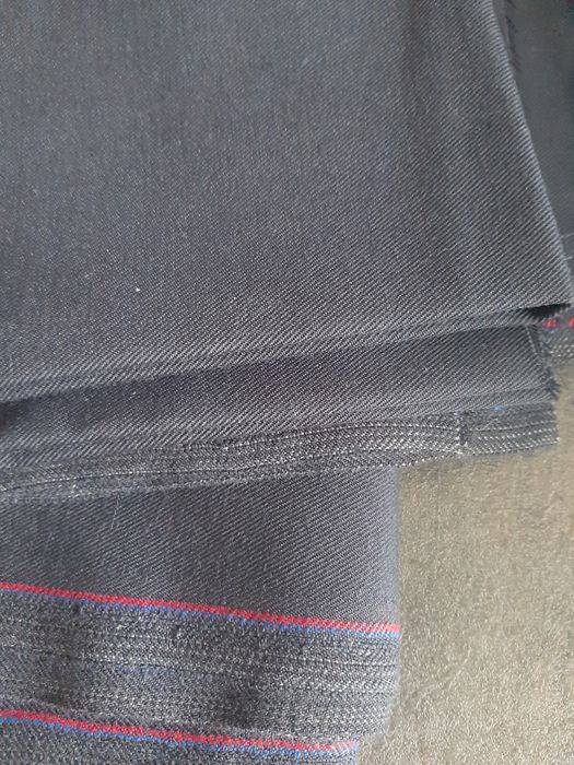 Kupon tkaniny prl granat ciężki materiał vintage kolekcja home  boho