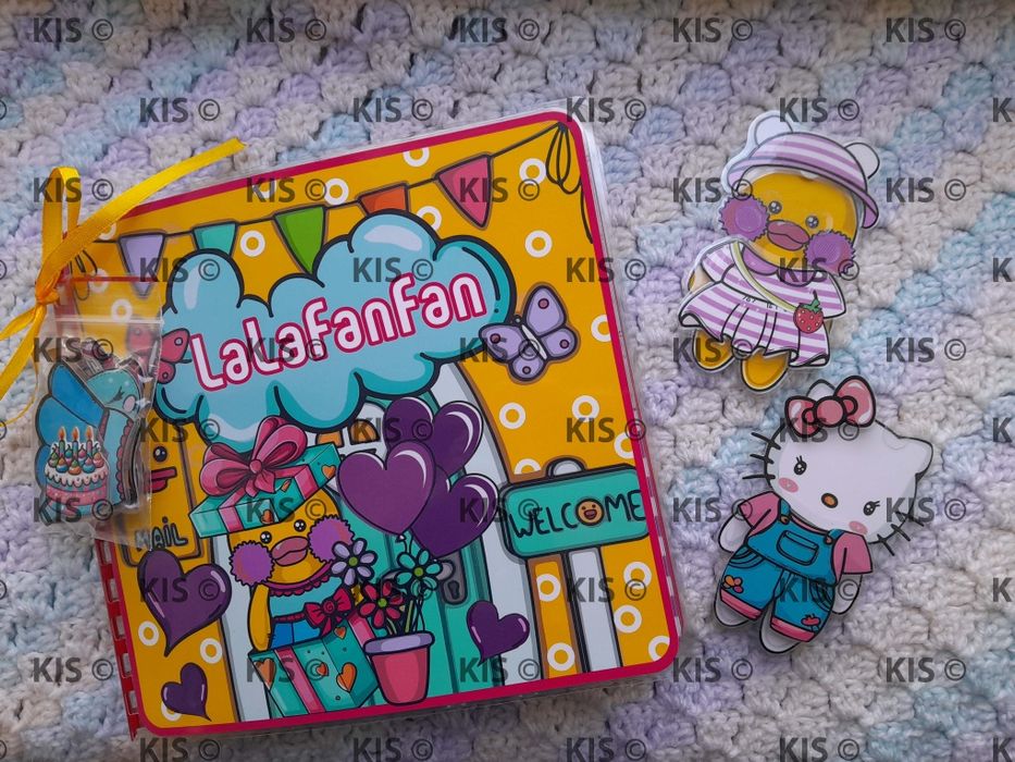 Альбом гра на липучках качечка "Lalafanfan" (Лалафанфан)