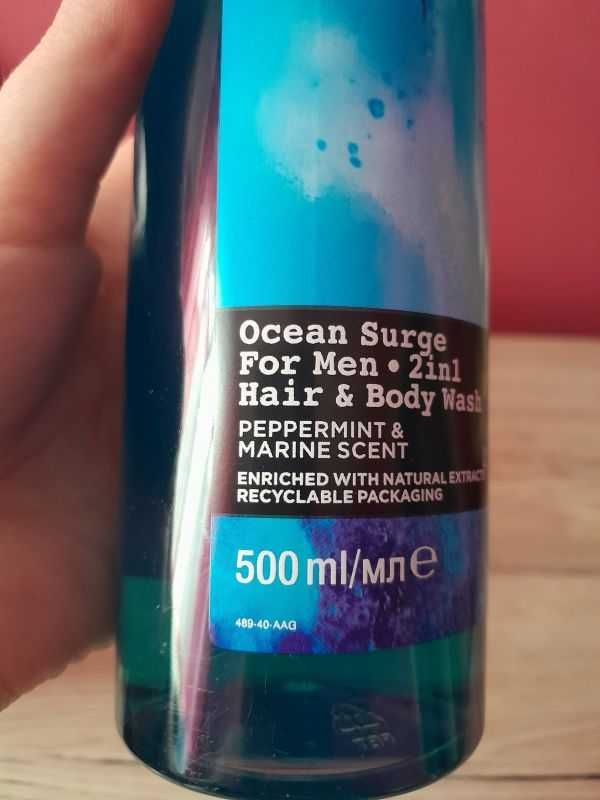 2w1 Żel do mycia ciała i włosów Ocean Surge For Men 500ml.