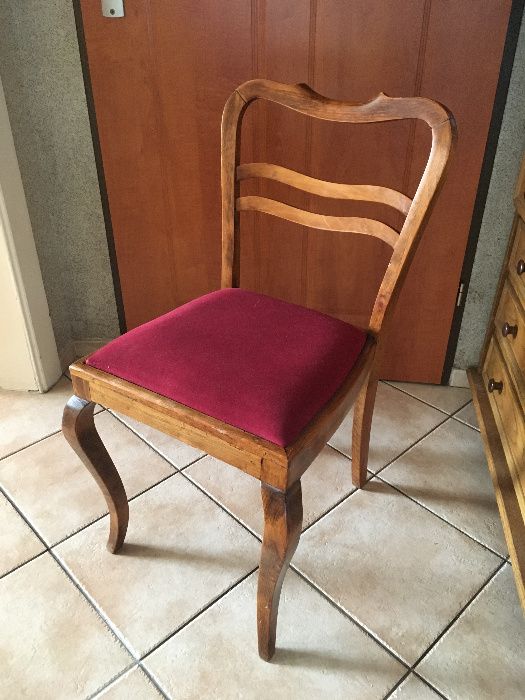 • Krzesło antyczne - oparcie fala.