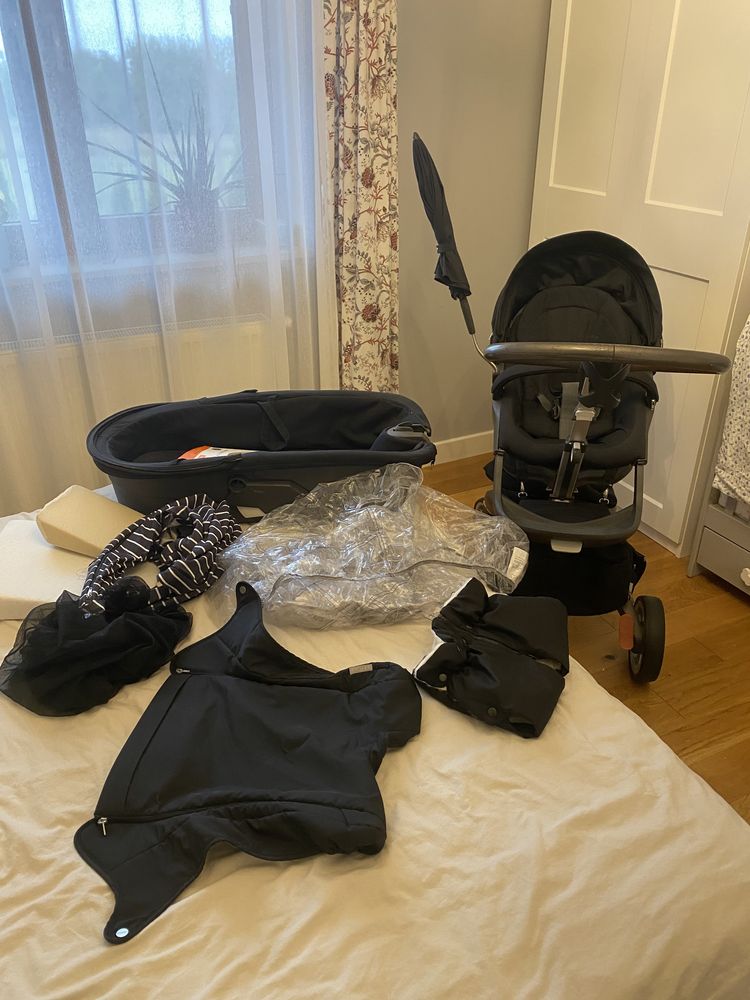 Wózek stokke xplory v4 2w1 + adaptery maxi cosi