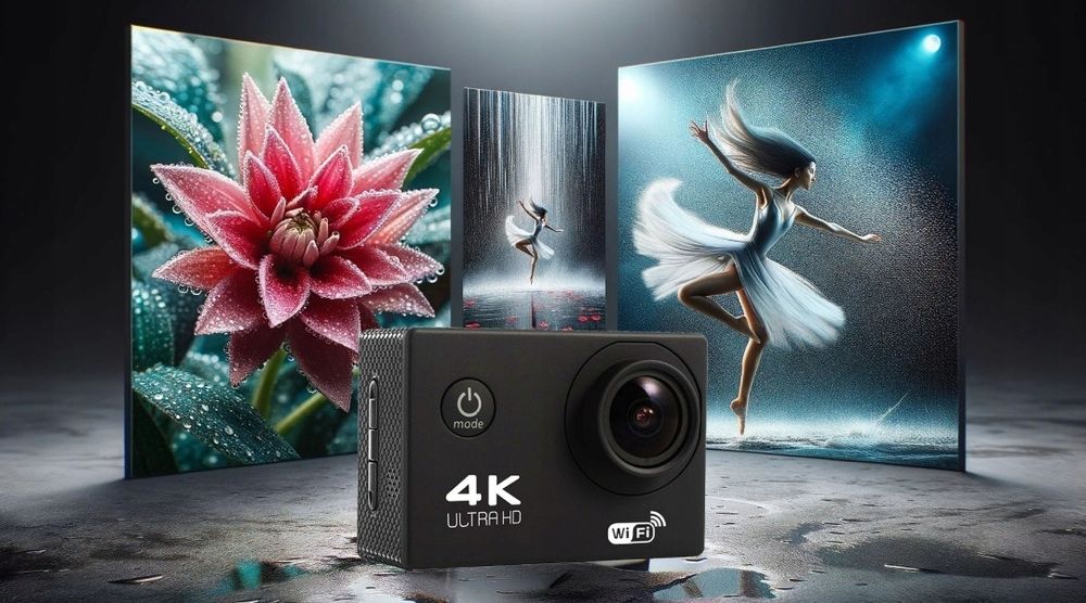 KAMERA Spirtowa FULL HD 4K DRMZ ActionXtreme PRO 2 uchwyty Wodoodporna