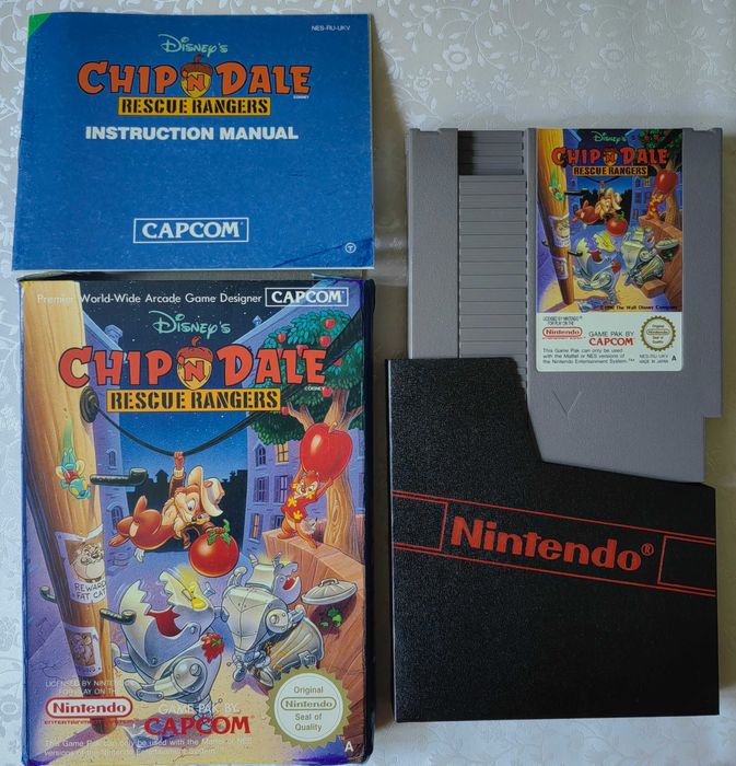 Chip 'n' Dale Rescue Rangers Nintendo Entertainment System NES PAL 3xA