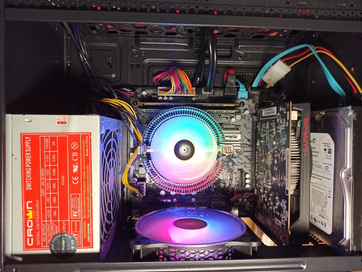 Комп'ютер на I3-10105f. H-510. DDR4-16gb. RX-550 (4gb)