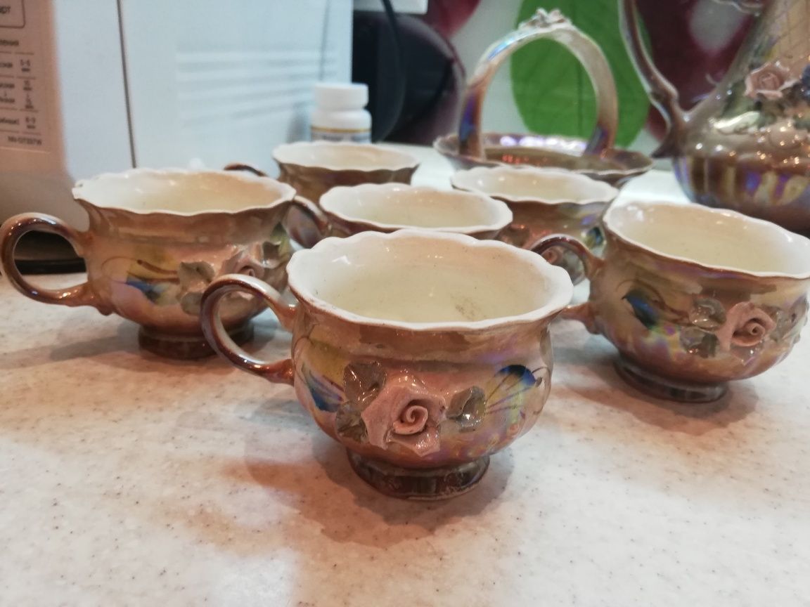 Чайный сервиз кофейный сервиз фарфоровый сервіз посуда чашки кружки ча