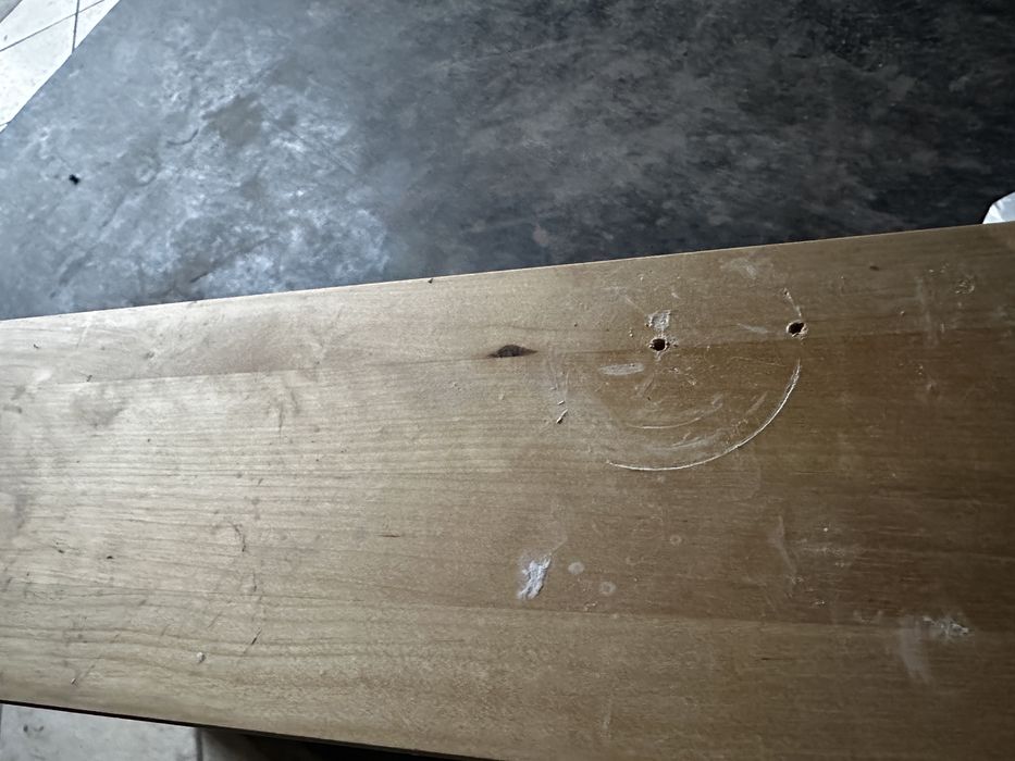 Lustro z szafką ikea MOLGER MOGLER jasne drewno 80x60 cm