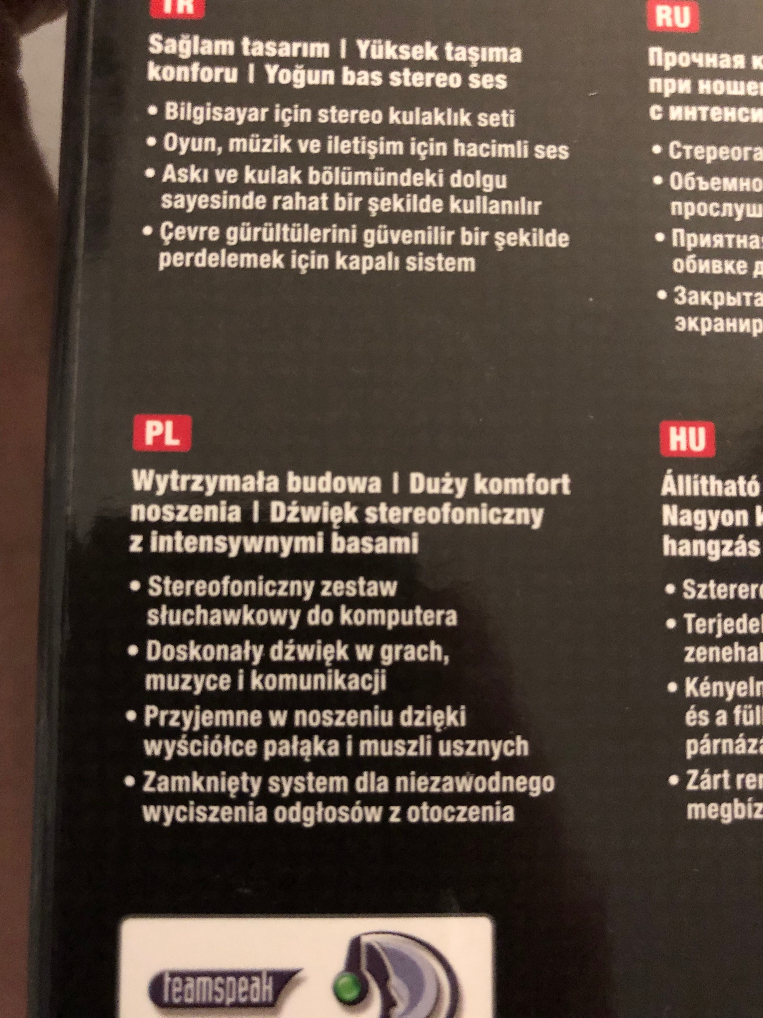 Stereofoniczny zestaw słuchawkowy