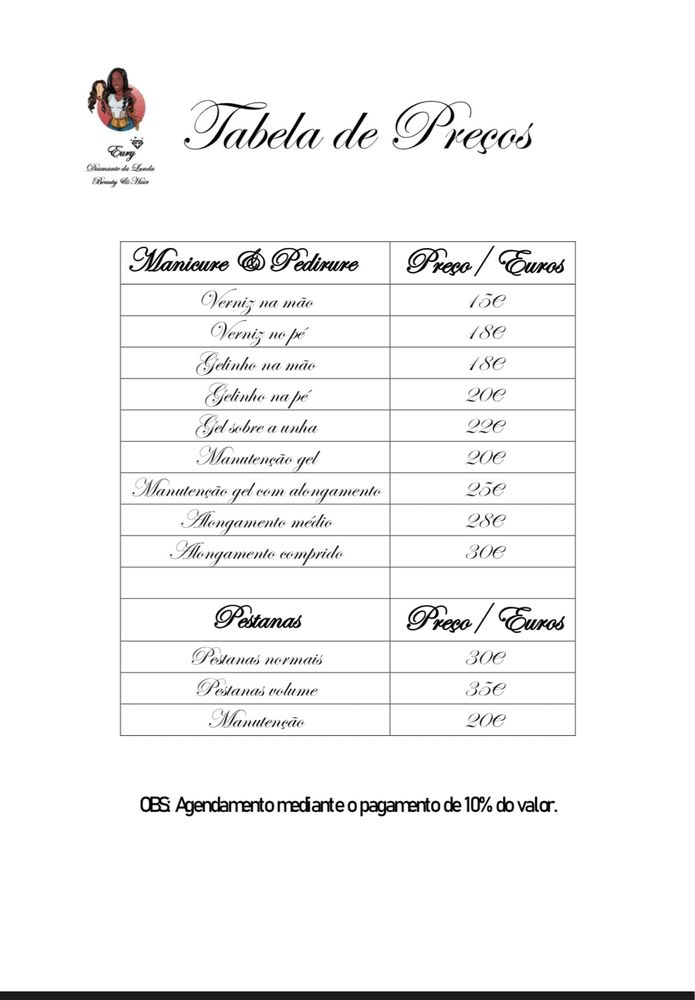 Unhas de gel e pedicure
