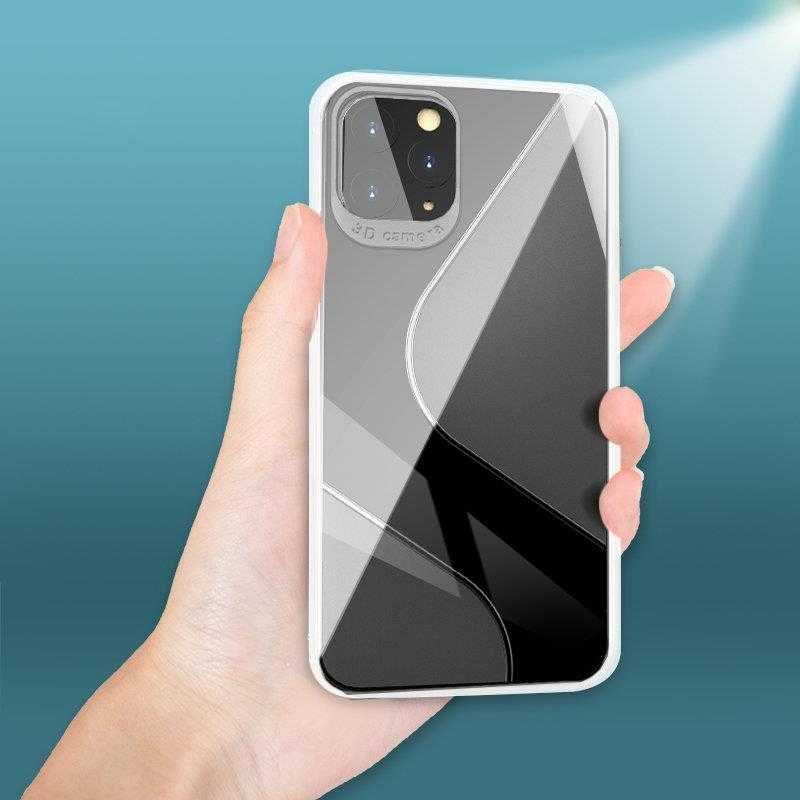 S-Case elastyczne etui pokrowiec iPhone 12 przezroczysty