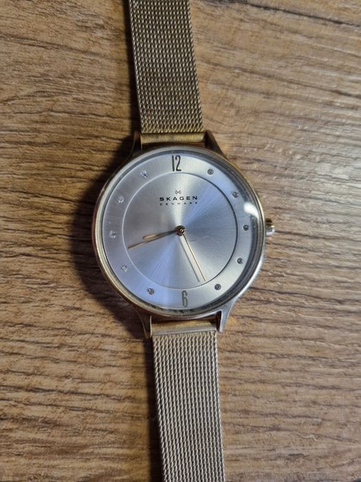 Zegarek złoty SKAGEN damski