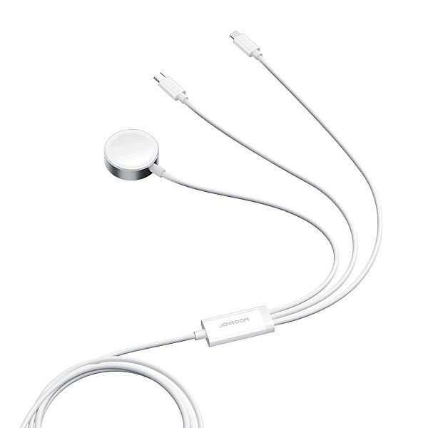 Kabel 3 w 1 Joyroom S-IW008 magnetyczna ładowarka USB-A - Lightning/US