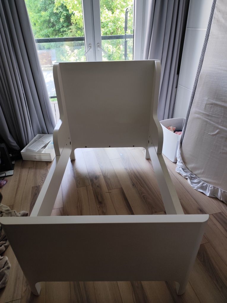 Łóżko rozsuwane Ikea BUSUNGE białe
