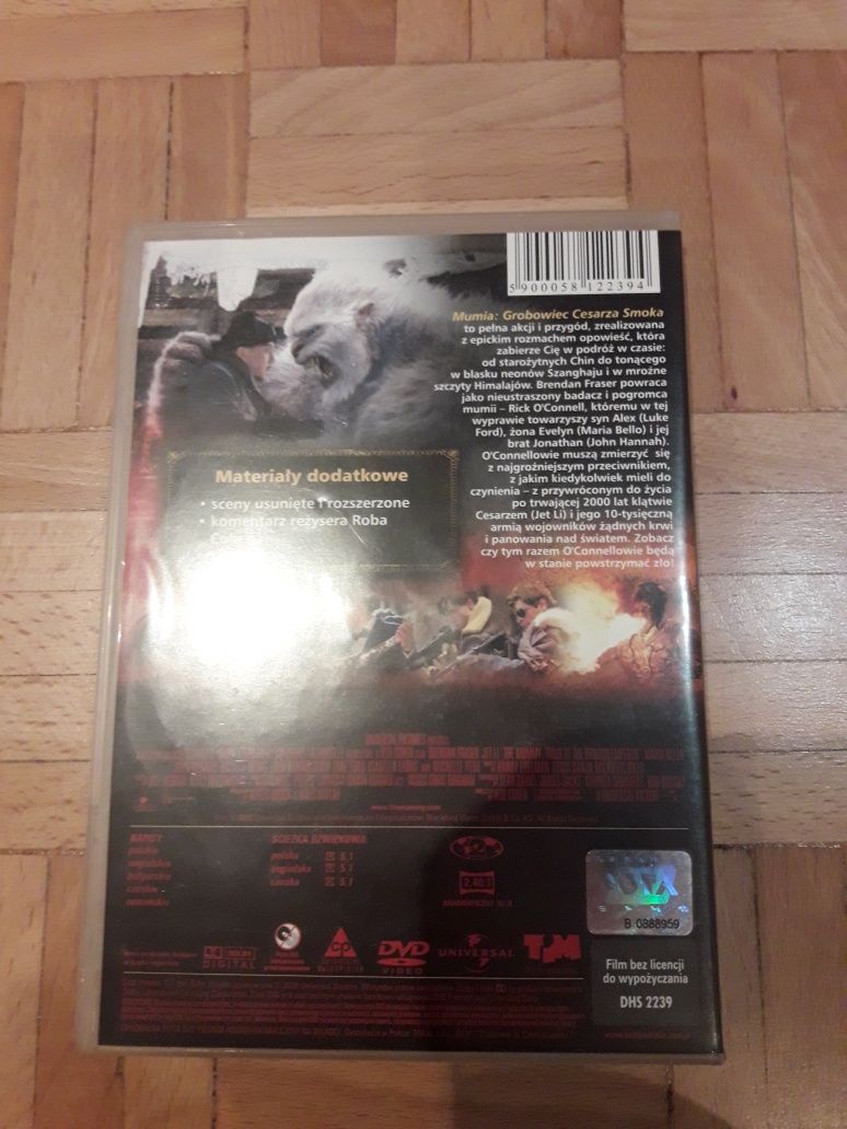 Film "Mumia. Grobowiec cesarza smoka" na DVD