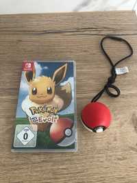 Gra pokemon Let's go eevee pikachu nintendo switch+ pokeball