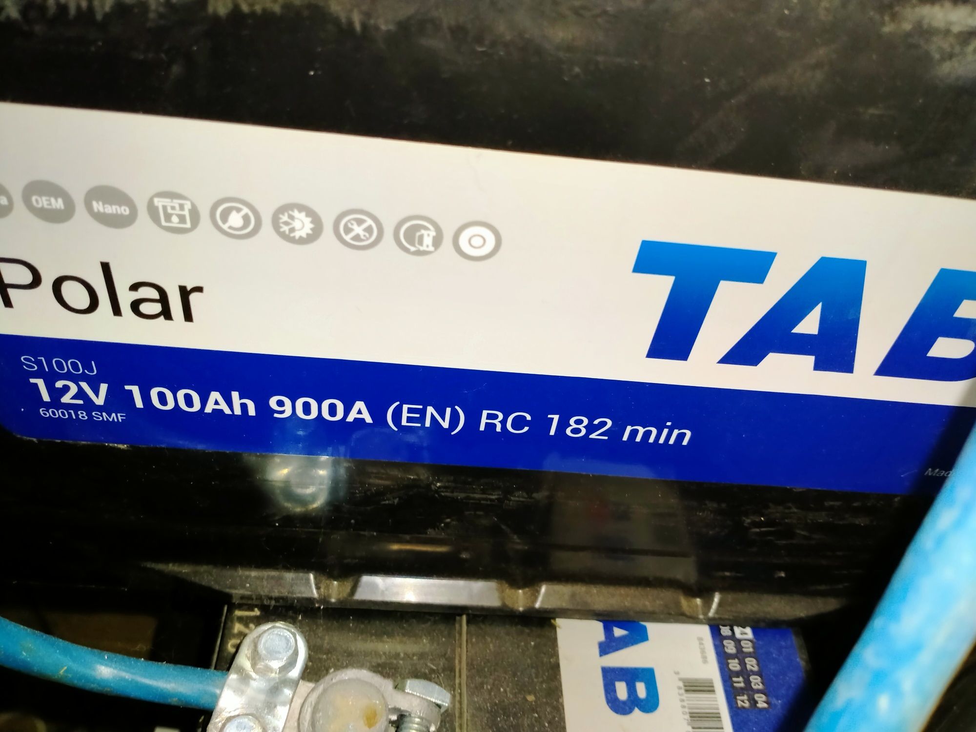 Акумулятор TAB Polar 12V 100 Ah 900A (-/+)/ 2021 (+ праворуч)