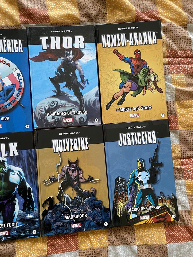 Banda Desenhada Coleção Livros Heróis Marvel