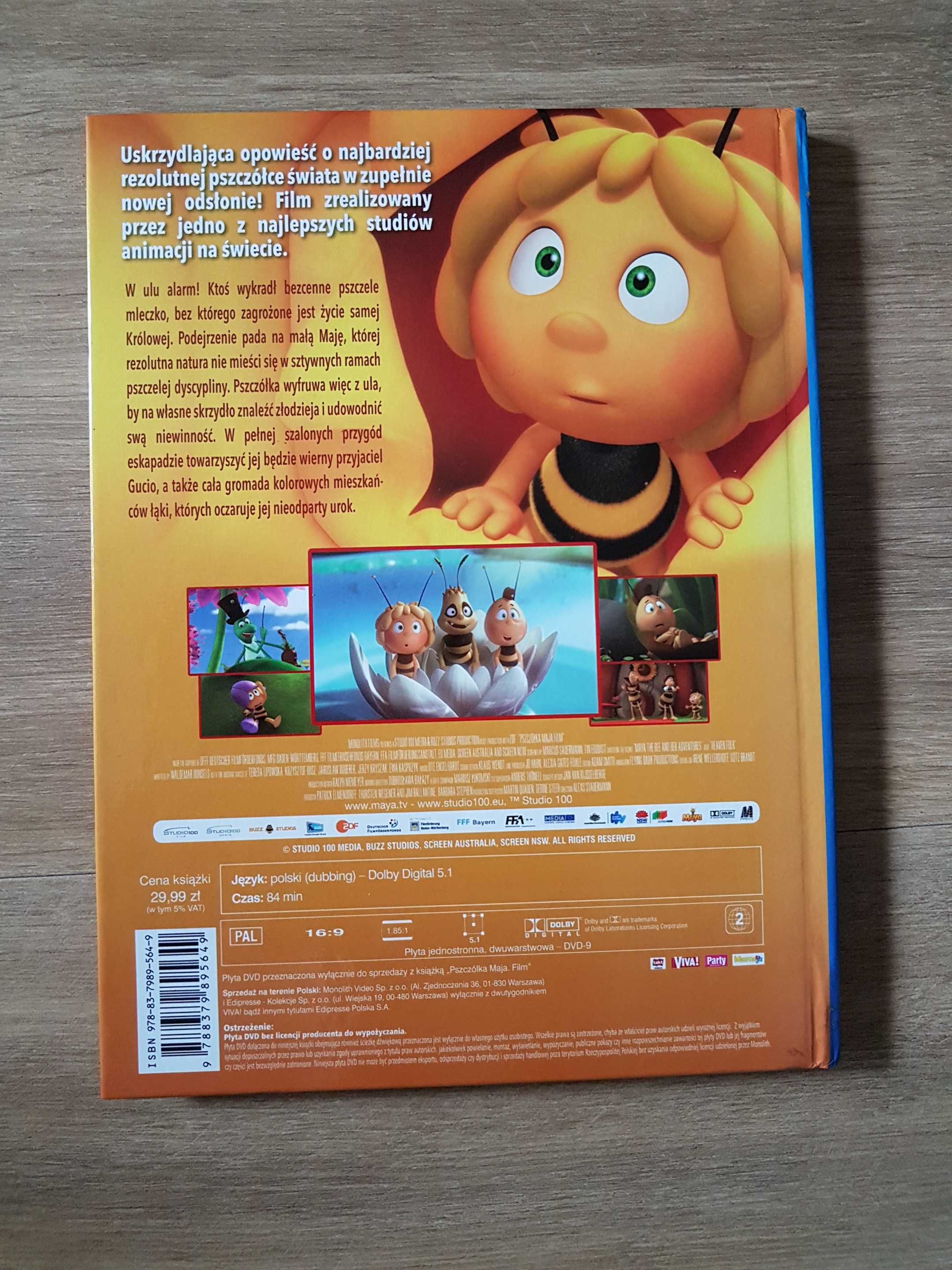 Bajka DVD Pszczółka Maja film wydanie książkowe Język polski dubbing