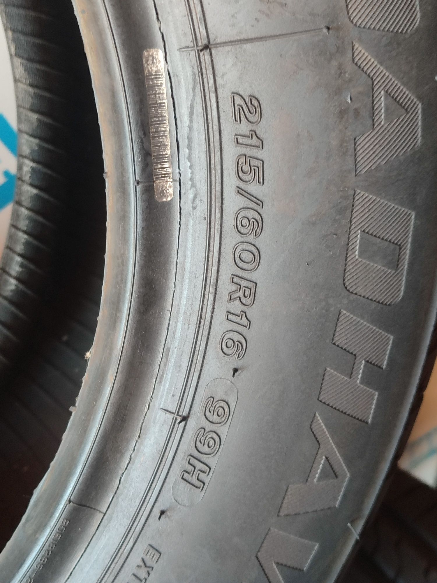 Шини firstone 215/60 r16 літо 21-й рік