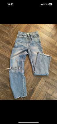 Szerokie spodnie jeansowe