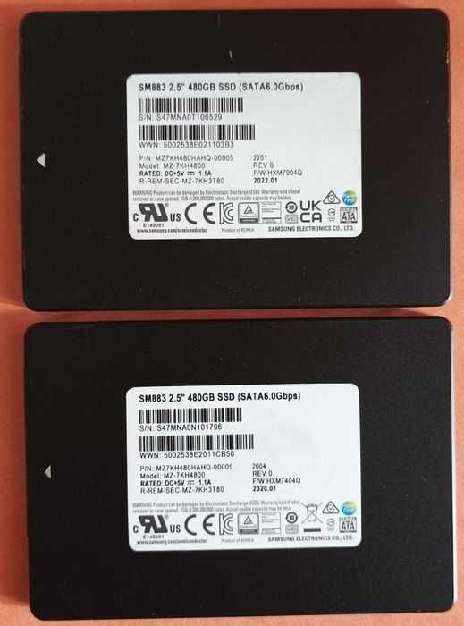 SSD  SM883/SM863a/PM883/PM893  256-480-960-1.92TB Enterprise !!!