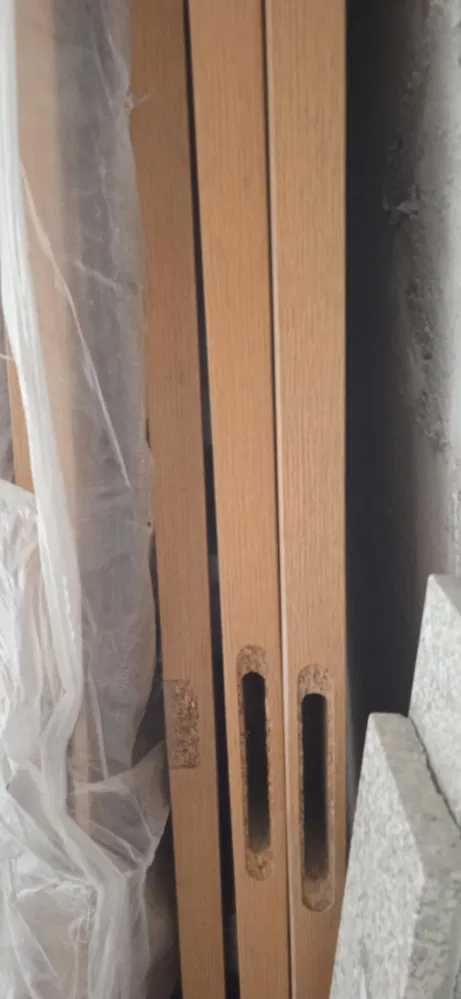 Portas em contraplado carvalho 70cm larg envernizadas