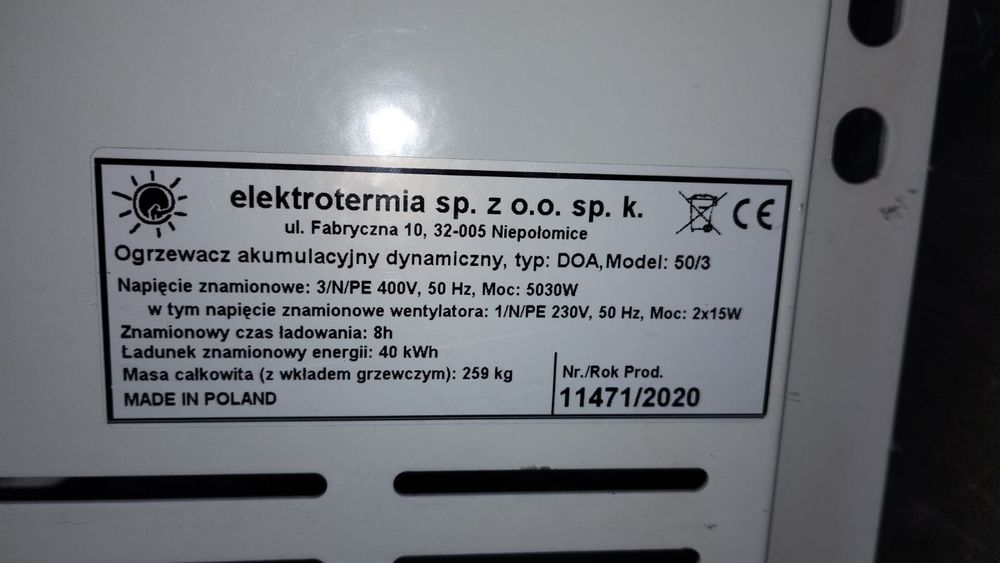 Grzejnik akumulacyjny - 4 szt
