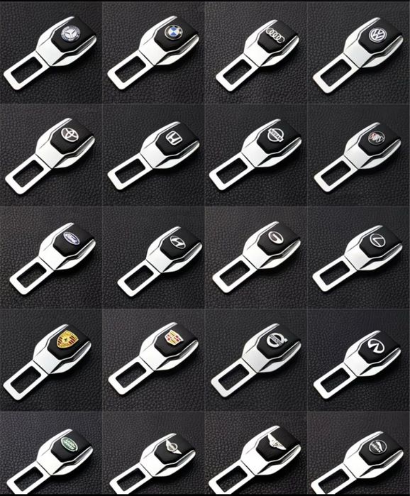 Заглушка ремня безпеки з логотипами марки авто BMW, AUDI, MERSEDES