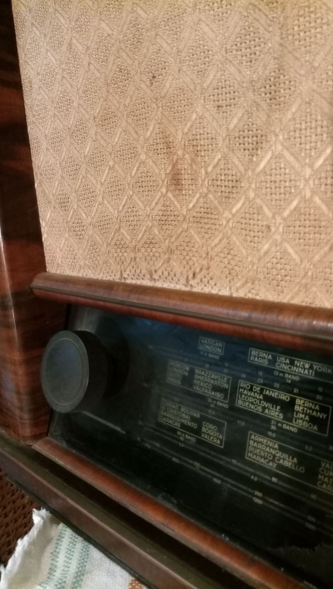 Rádio antigo e raro a válvulas nordmend BREMEN - 187 WU