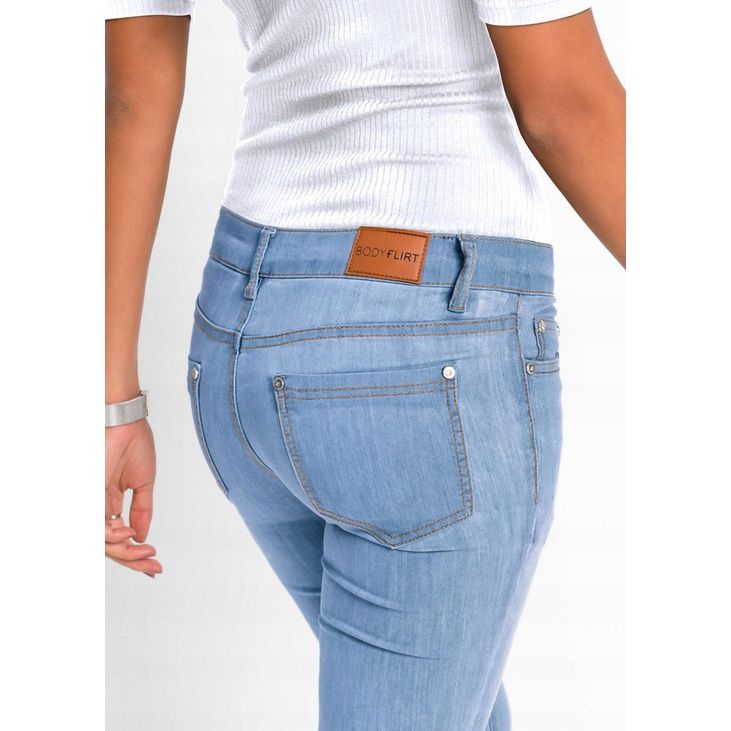 Bonprix skinny jeansowe spodnie jeansy kieszenie niebieskie 40 vv