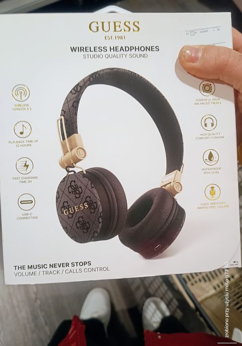 Słuchawki Guess Bluetooth 5.3 nowe najtaniej dowód zakupu gwarancja