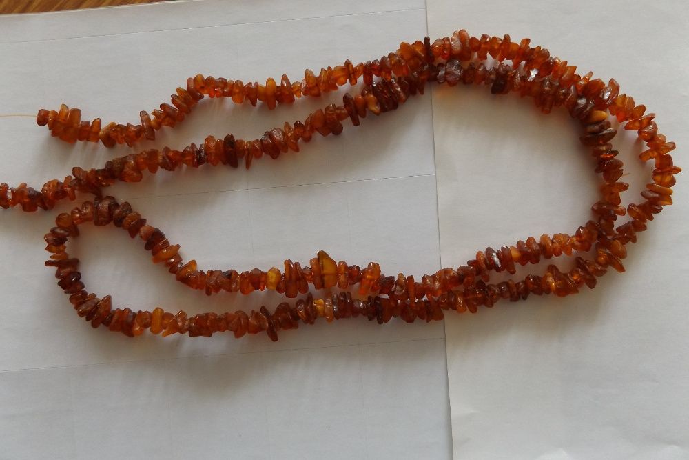 Korale z bursztynu