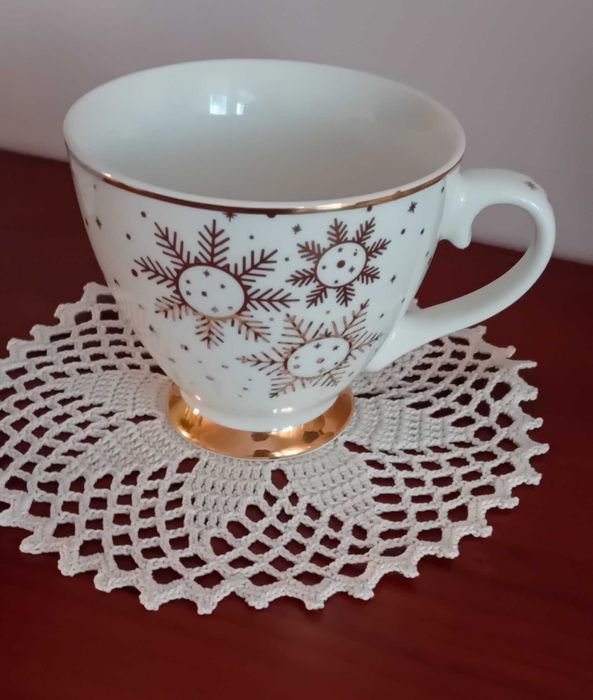 Kubek świąteczny porcelanowy