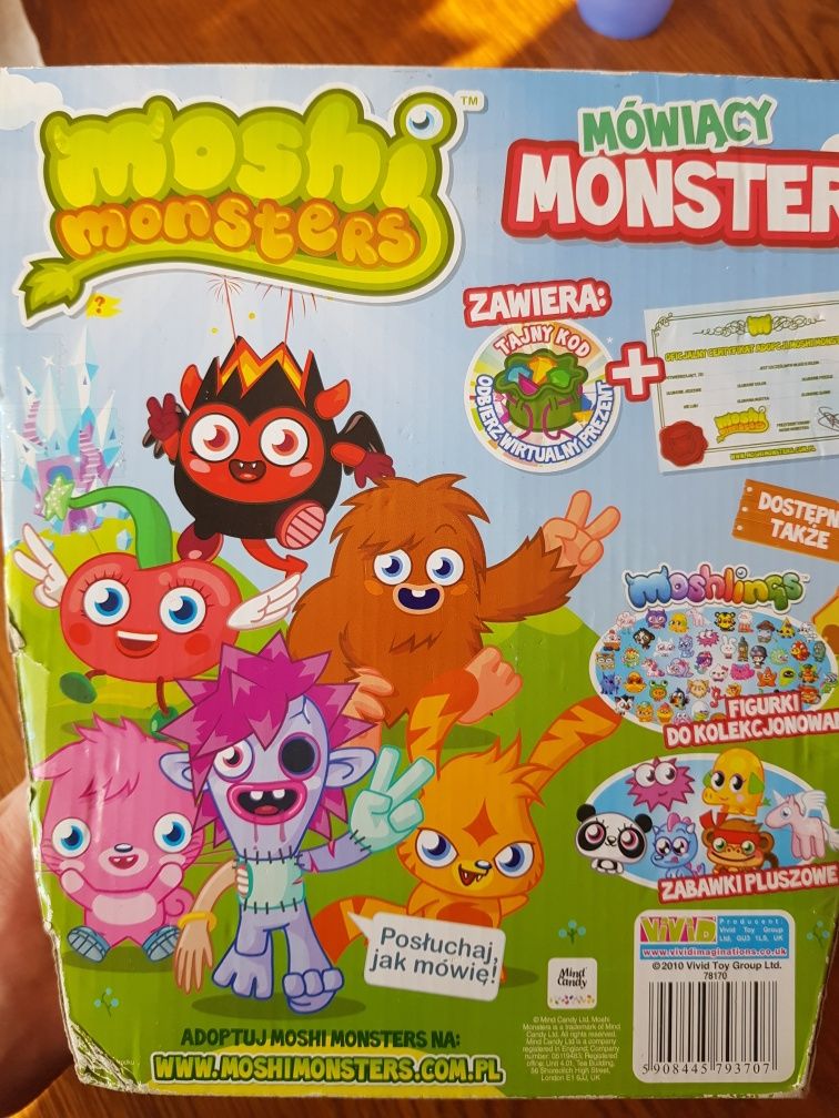 Mówiący Moshi monsters pluszowy