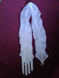 Białe długie rękawiczki Lolita Coqettee