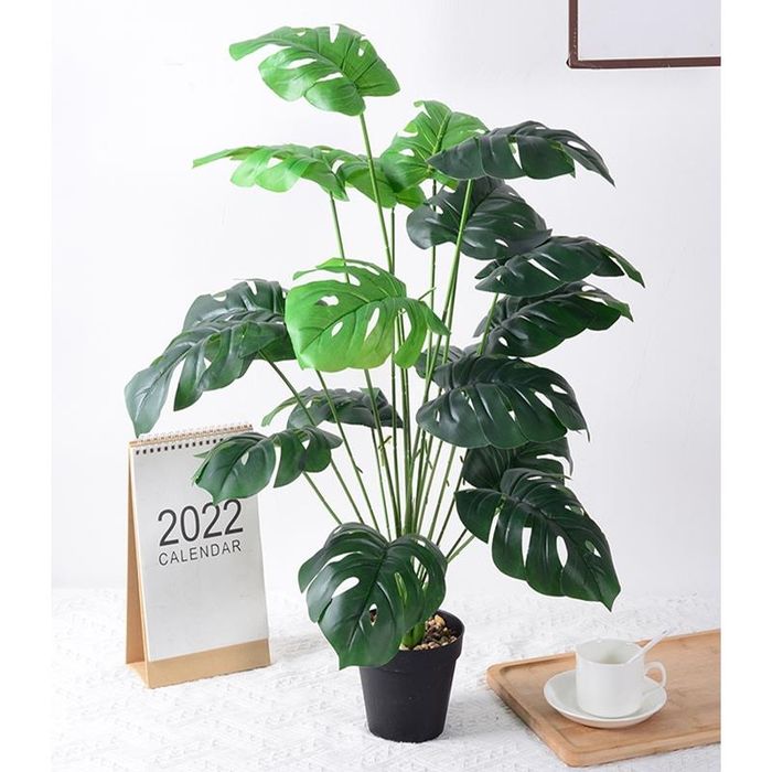 Roślina Sztuczna Doniczkowa Monstera Dekoracja do Domu 60 cm