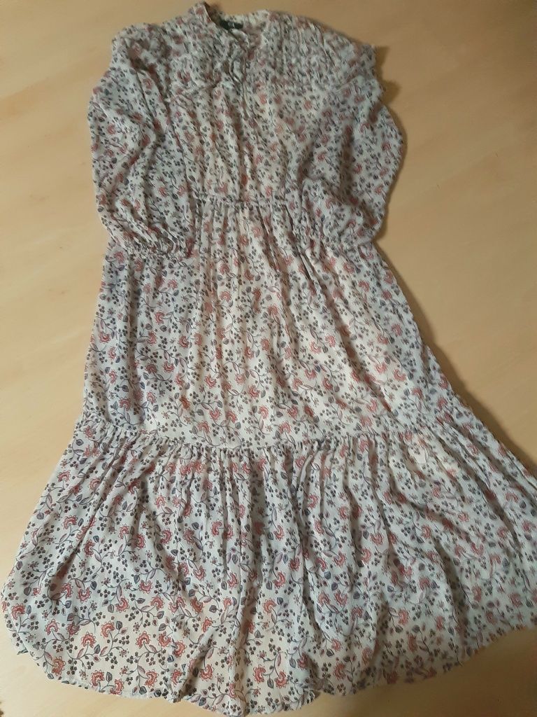 Vestido comprido floral C&A 40