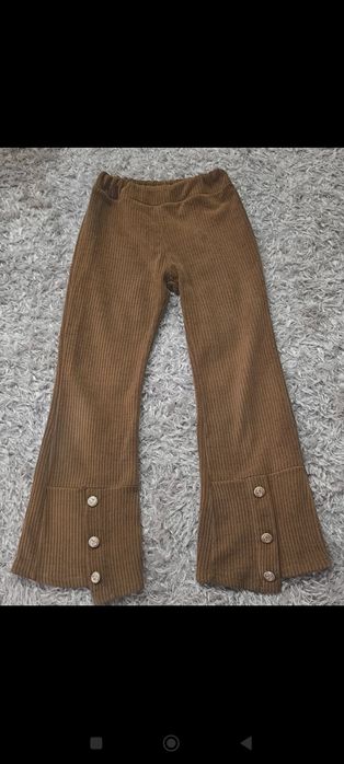 Spodnie dzwony sztruksy