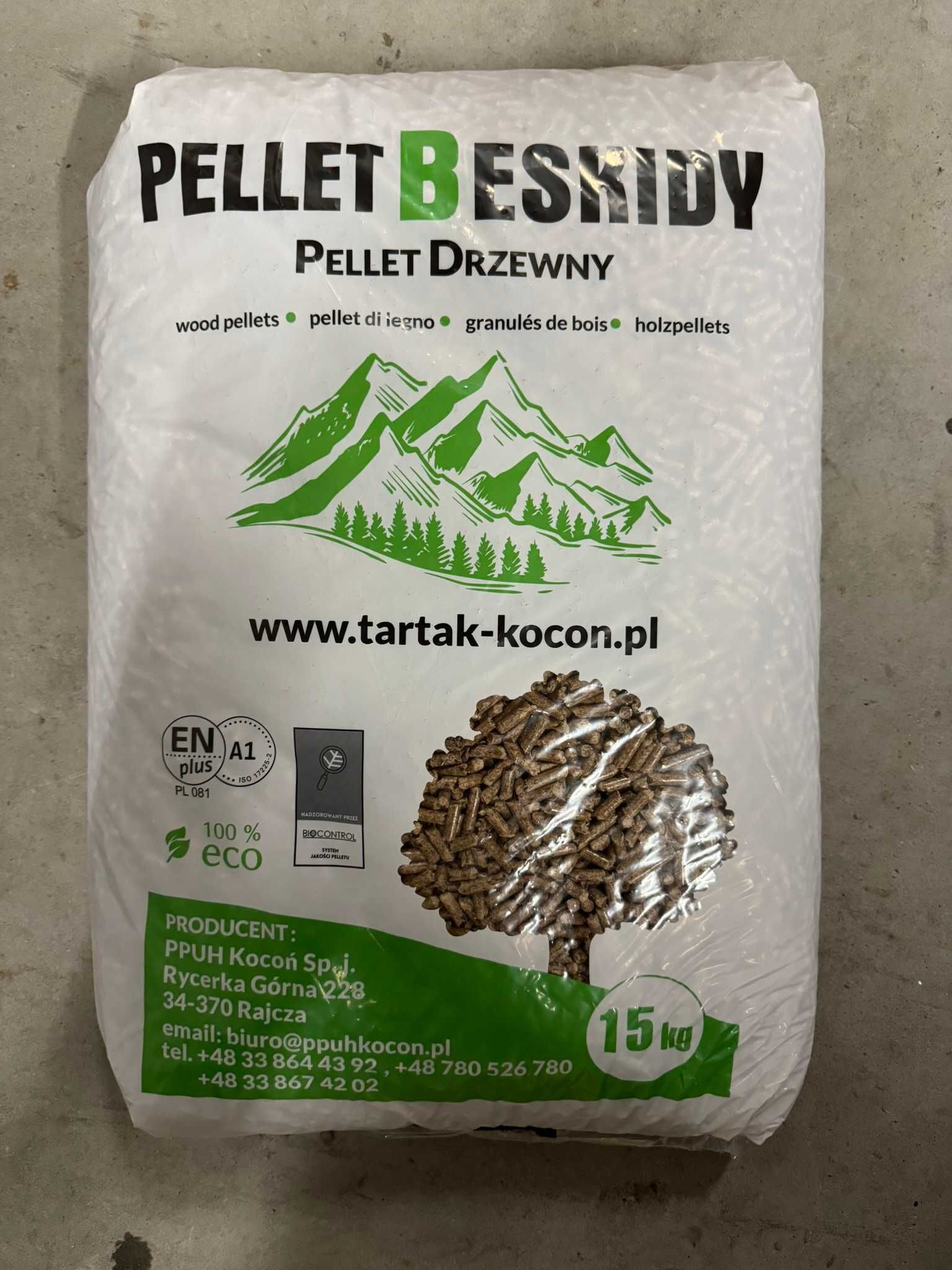 Pellet drzewny pelet Olczyk EnPlusA1 Lava Olimp Barlinek