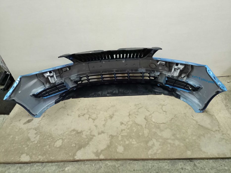 Skoda Fabia 2 FL lift zderzak przód przedni kolor niebieski oryginał