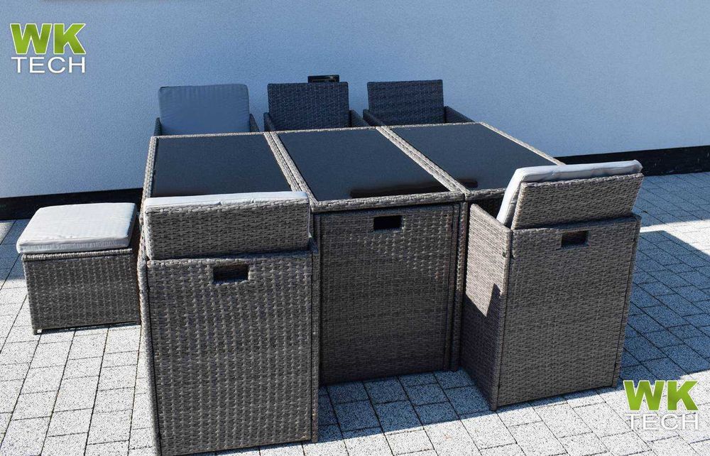 Meble ogrodowe PREMIUM 10 osób NOWE zestaw mebli ogrodowych pokrowiec