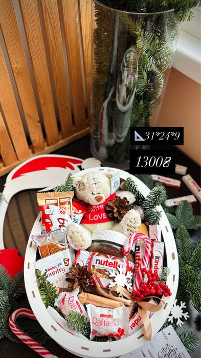 Подарунки на Миколая Різдво Бокси Їстівні букети