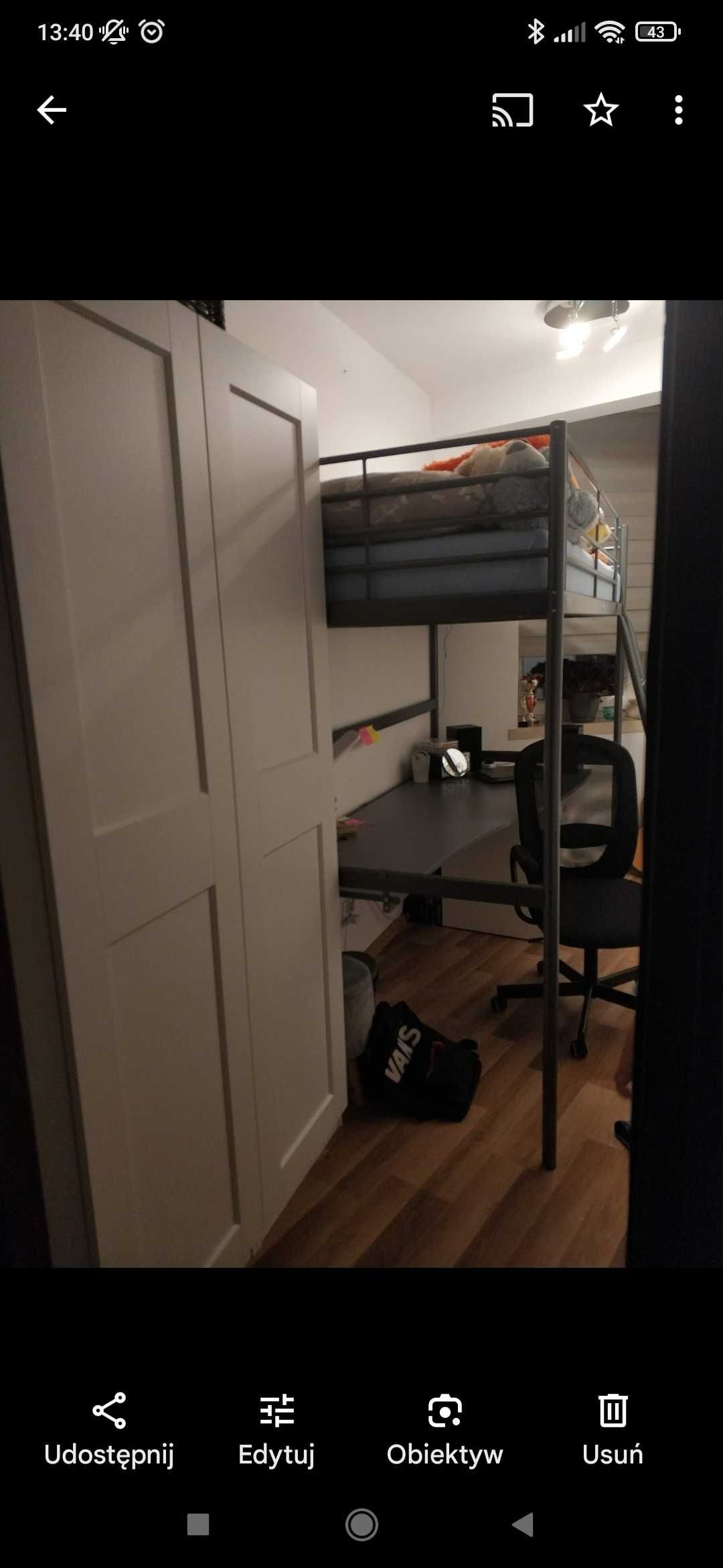 Łóżko młodzieżowe SVARTA ( IKEA)