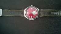 Relógio Swatch vermelho/castanho